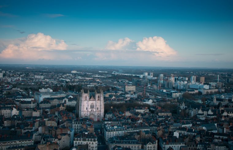 ville de nantes vue du ciel