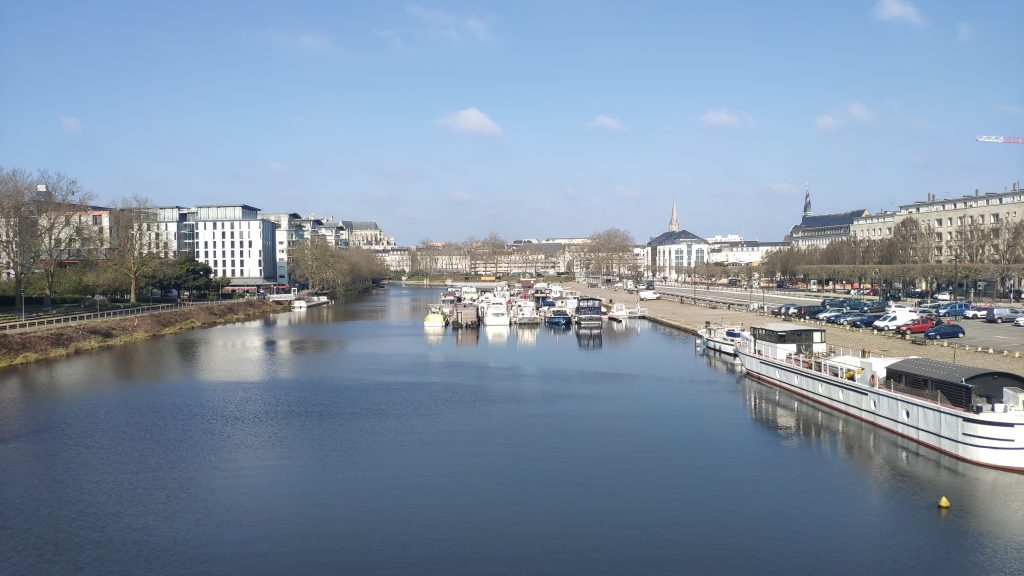 L'Erdre à Nantes, côté gare sncf sud